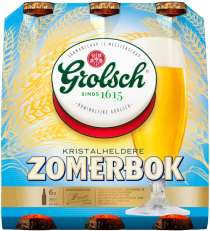 Grolsch Zomerbok sixpack met flesjes van 30cl